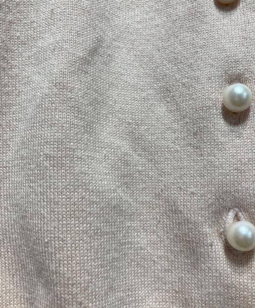 yukiemon（ユキエモン）yukiemon (ユキエモン) パールボタンカーディガン ピンク サイズ:Mの古着・服飾アイテム