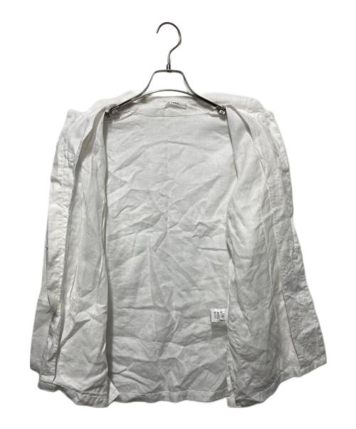 A PUPIL（アピューピル）A PUPIL (アピューピル) リネンチャイナシャツジャケット ホワイト サイズ:Sの古着・服飾アイテム