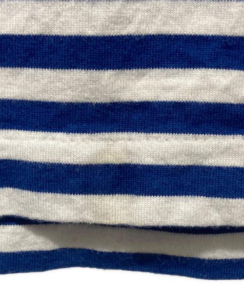 PLAY COMME des GARCONS（プレイコムデギャルソン）PLAY COMME des GARCONS (プレイコムデギャルソン) ボーダーワッペンL/S TEE ブルー サイズ:Sの古着・服飾アイテム