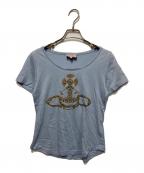 Vivienne Westwood RED LABELヴィヴィアンウエストウッドレッドレーベル）の古着「オーブプリントTEE」｜ブルー