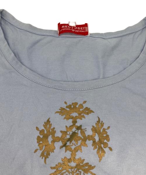 Vivienne Westwood RED LABEL（ヴィヴィアンウエストウッドレッドレーベル）Vivienne Westwood RED LABEL (ヴィヴィアンウエストウッドレッドレーベル) オーブプリントTEE ブルー サイズ:2の古着・服飾アイテム