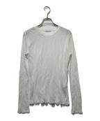 EVERYDAY I LIKE.エヴリデイ アイ ライク）の古着「TOTAN Sheer Tシャツ」｜ホワイト