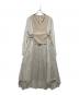 Ameri（アメリ）の古着「WASHI LAYERED DRESS」｜ベージュ×ホワイト