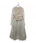 Ameri (アメリ) WASHI LAYERED DRESS ベージュ×ホワイト サイズ:Ｍ：6000円