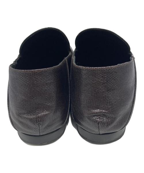 Brenta（ブレンタ）Brenta (ブレンタ) リザードスリッポンローファー ブラウン サイズ:39の古着・服飾アイテム