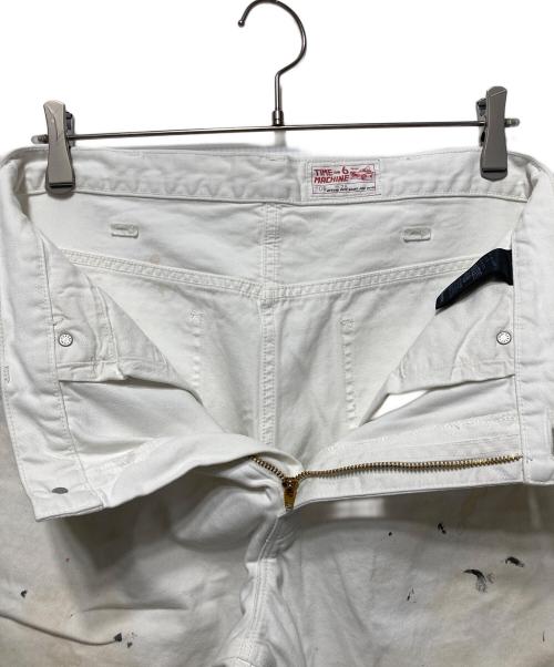 6(ROKU) BEAUTY&YOUTH（ロク ビューティーアンドユース）6(ROKU) BEAUTY&YOUTH (ロク ビューティーアンドユース) ＜timemachine＞PAINT PAINTER PANTS/パンツ ホワイト サイズ:28の古着・服飾アイテム