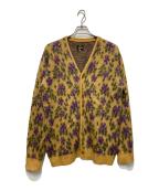 Needlesニードルズ）の古着「Mohair Cardigan - Flower」｜イエロー×パープル