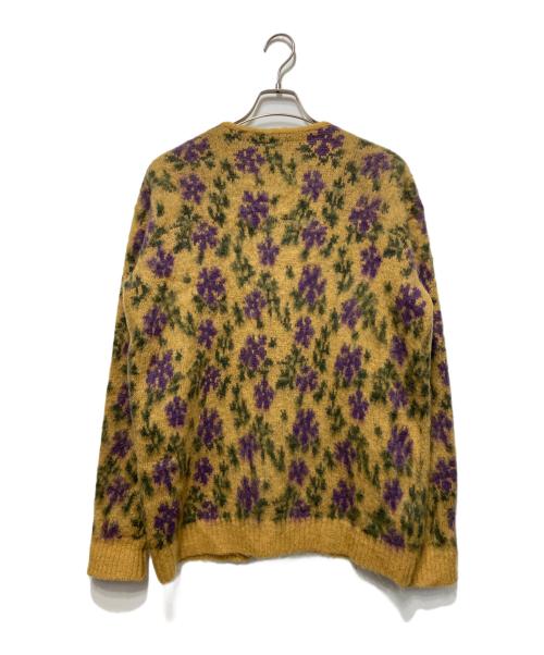 Needles（ニードルズ）Needles (ニードルズ) Mohair Cardigan - Flower イエロー×パープル サイズ:Mの古着・服飾アイテム