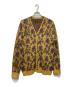 Needles（ニードルズ）の古着「Mohair Cardigan - Flower」｜イエロー×パープル