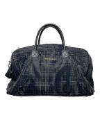 BURBERRY GOLFバーバリーゴルフ）の古着「シャドーチェック2WAYボストンバッグ」｜ブラック