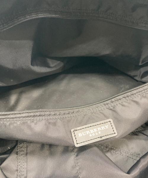 BURBERRY GOLF（バーバリーゴルフ）BURBERRY GOLF (バーバリーゴルフ) シャドーチェック2WAYボストンバッグ ブラックの古着・服飾アイテム