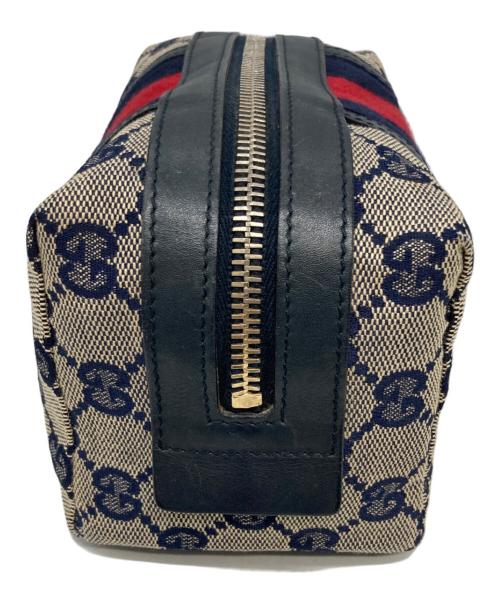 GUCCI（グッチ）GUCCI (グッチ) ポーチ ネイビーの古着・服飾アイテム
