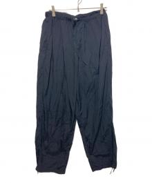 ATON（エイトン）の古着「HAND DYED NYLON UTILITY PANTS」｜ブラック