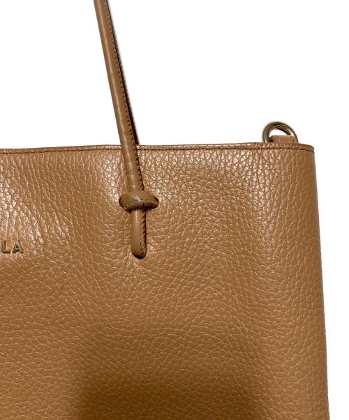 FURLA（フルラ）FURLA (フルラ) レザートートバッグ ブラウンの古着・服飾アイテム