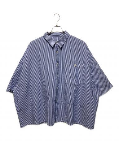 中古・古着通販】whowhat (フーワット) 5X SHIRT ブルー×ホワイト