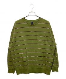 PWA（プア）の古着「SHAVED KANOKO BD V-NECK」｜グリーン