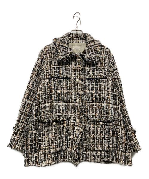 IENA（イエナ）IENA (イエナ) ホワイトツイードジャケット ベージュ サイズ:freeの古着・服飾アイテム