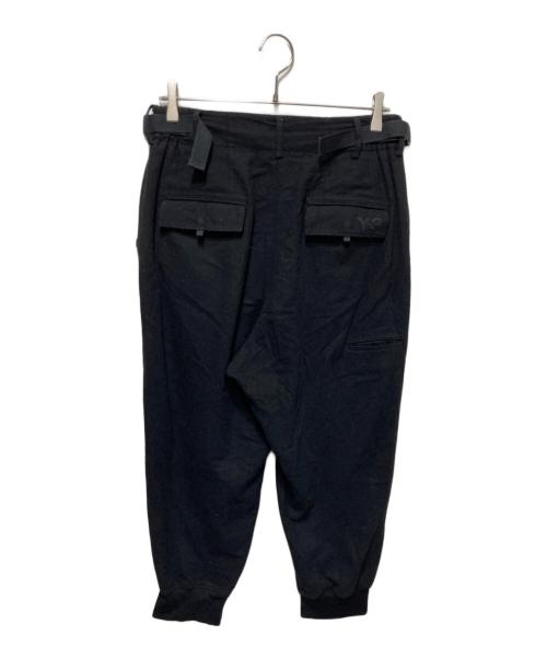 Y-3（ワイスリー）Y-3 (ワイスリー) クラシックウールフランネルカフパンツ ブラック サイズ:XSの古着・服飾アイテム
