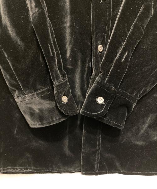 POLO RALPH LAUREN（ポロ・ラルフローレン）POLO RALPH LAUREN (ポロ・ラルフローレン) ベロアシャツ ブラック サイズ:Lの古着・服飾アイテム