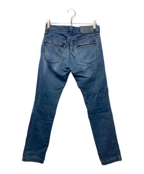 ARMANI EXCHANGE（アルマーニ エクスチェンジ）ARMANI EXCHANGE (アルマーニ エクスチェンジ) バイカーデニムパンツ インディゴ サイズ:28の古着・服飾アイテム