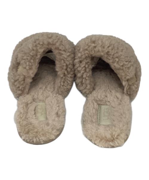 UGG（アグ）UGG (アグ) フラッフ イヤー スライドサンダル ベージュ サイズ:23の古着・服飾アイテム