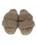 中古・古着 UGG (アグ) フラッフ イヤー スライドサンダル ベージュ サイズ:23：5000円