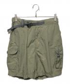and wanderアンドワンダー）の古着「Orversized  Cargo Short Pants/カーゴショートパンツ」｜ベージュ