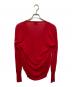 ACNE STUDIOS (アクネ ストゥディオズ) コットンVネックニット レッド サイズ:XS：7000円