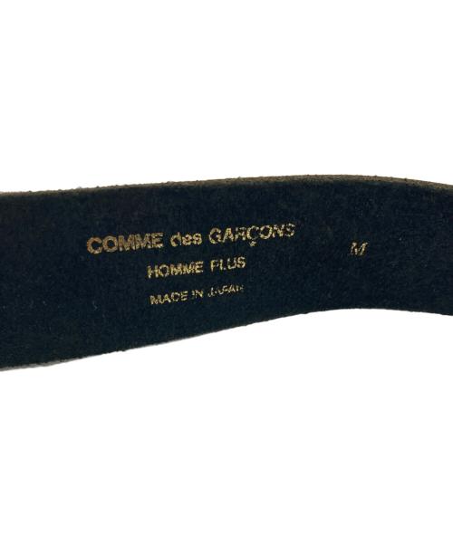 COMME des GARCONS HOMME PLUS（コムデギャルソンオムプリュス）COMME des GARCONS HOMME PLUS (コムデギャルソンオムプリュス) 2連チェーン装飾レザーベルト ブラックの古着・服飾アイテム