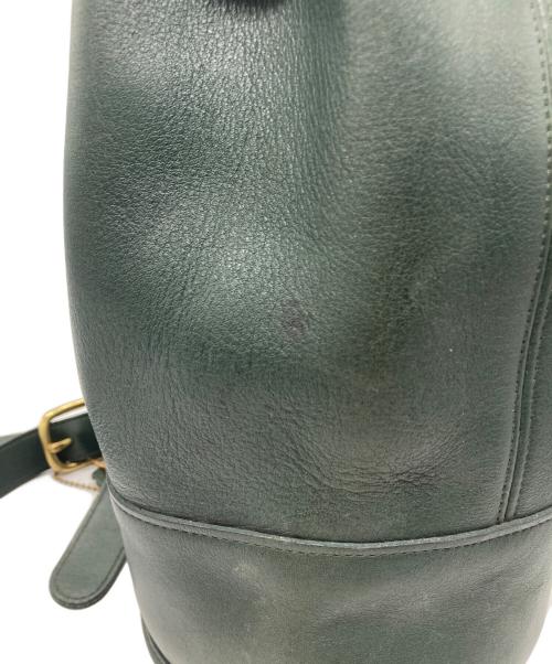 COACH（コーチ）COACH (コーチ) レザー巾着ショルダーバッグ グリーンの古着・服飾アイテム