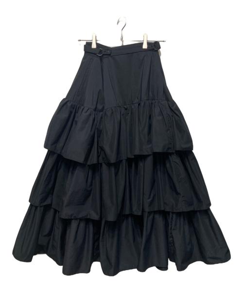 NON TOKYO（ノントーキョー）NON TOKYO (ノントーキョー) フリルロングスカート ブラック サイズ:freeの古着・服飾アイテム