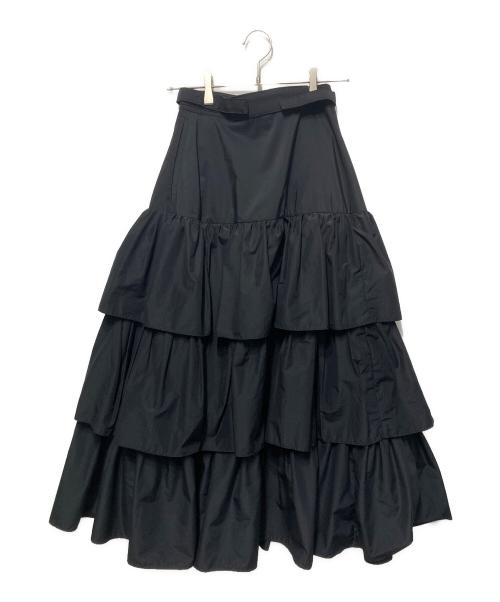 NON TOKYO（ノントーキョー）NON TOKYO (ノントーキョー) フリルロングスカート ブラック サイズ:freeの古着・服飾アイテム