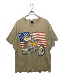 CHANGES（チェンジズ）の古着「タズマニアン・デビルプリントTシャツ」｜ベージュ