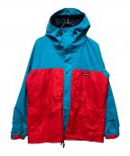 mont-bellモンベル）の古着「スーパードリュパーカ」｜ブルー×レッド