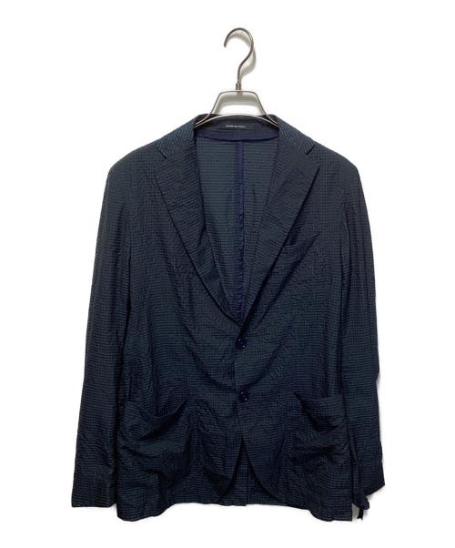 TAGLIATORE（タリアトーレ）TAGLIATORE (タリアトーレ) ナイロン テクノジャージソリッド2B ジャケット ネイビー サイズ:44の古着・服飾アイテム