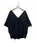 anuke（アンヌーク）の古着「V-neck Gather Blouse/Vネックギャザーブラウス」｜ブラック