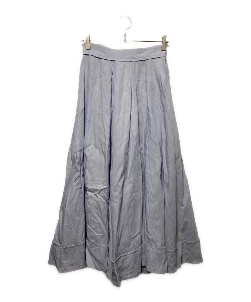 MADISON BLUE（マディソンブルー）MADISON BLUE (マディソンブルー) リネンサーキュラースカート ブルー サイズ:1の古着・服飾アイテム