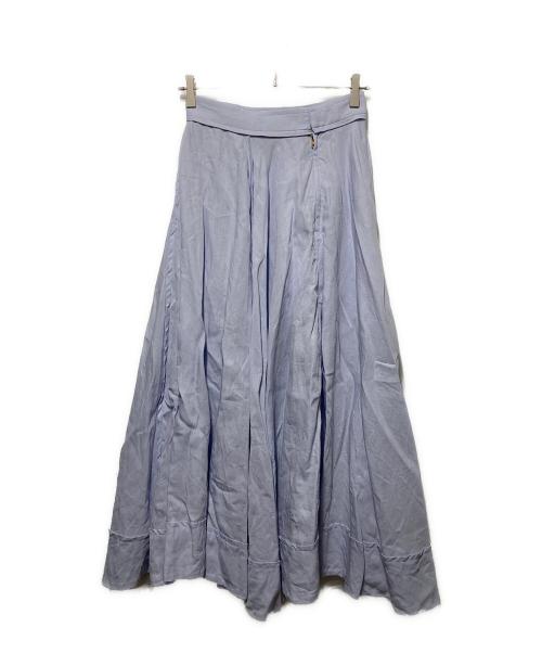 MADISON BLUE（マディソンブルー）MADISON BLUE (マディソンブルー) リネンサーキュラースカート ブルー サイズ:1の古着・服飾アイテム