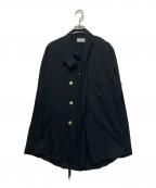 BED J.W. FORDベッドフォード）の古着「Layered Vest Shirts/レイヤードベストシャツ」｜ブラック