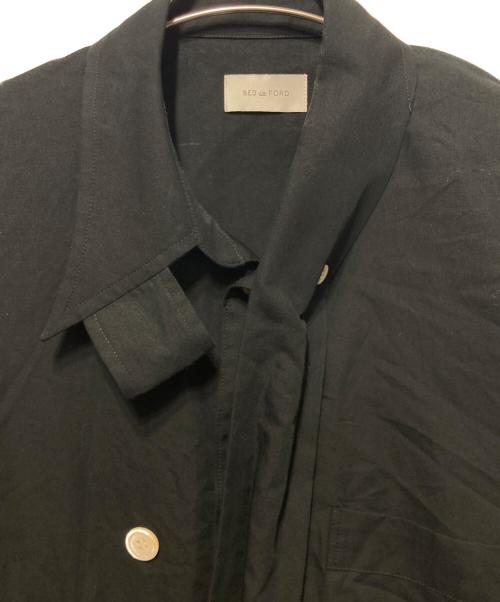 BED J.W. FORD（ベッドフォード）BED J.W. FORD (ベッドフォード) Layered Vest Shirts/レイヤードベストシャツ ブラック サイズ:1の古着・服飾アイテム