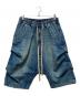 AF ARTEFACT（エーエフ アーティファクト）の古着「DENIM TUCK SHORTS/テニムタックショーツ」｜インディゴ