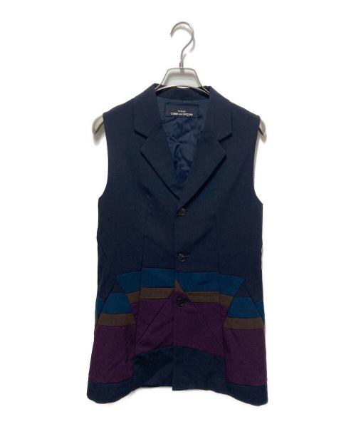 tricot COMME des GARCONS（トリココムデギャルソン）tricot COMME des GARCONS (トリココムデギャルソン) マルチカラーベスト ブラック サイズ:Freeの古着・服飾アイテム