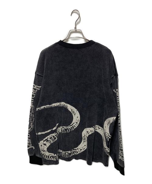 ETCE（イーティーシーイー）ETCE (イーティーシーイー) プロトタイプヘンリーネックカットソー ブラック サイズ:Lの古着・服飾アイテム