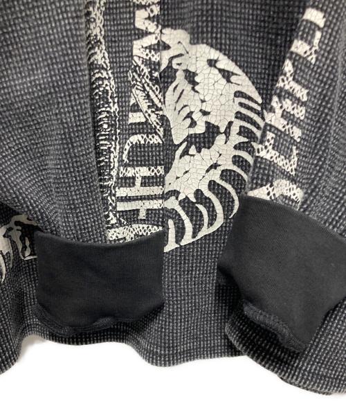 ETCE（イーティーシーイー）ETCE (イーティーシーイー) プロトタイプヘンリーネックカットソー ブラック サイズ:Lの古着・服飾アイテム