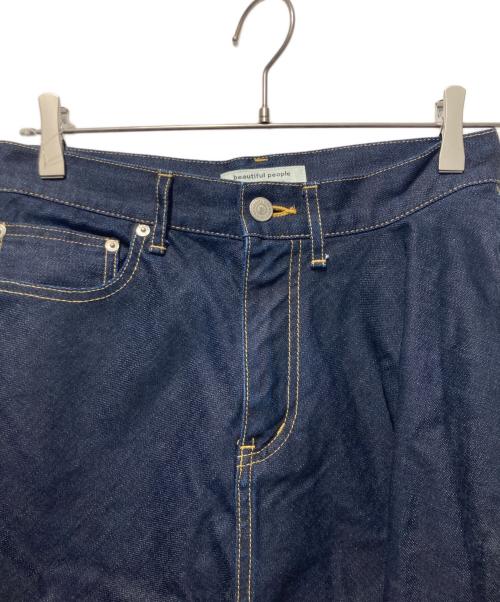 beautiful people（ビューティフルピープル）beautiful people (ビューティフルピープル) iregular hem A-line skirt インディゴ サイズ:38の古着・服飾アイテム