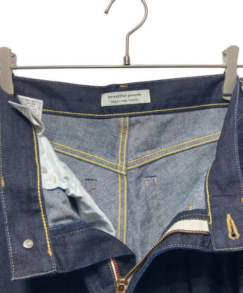 beautiful people（ビューティフルピープル）beautiful people (ビューティフルピープル) iregular hem A-line skirt インディゴ サイズ:38の古着・服飾アイテム