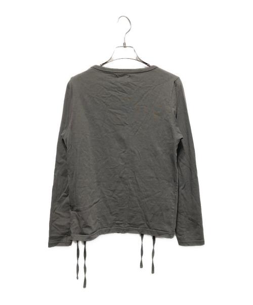 soduk（スドーク）soduk (スドーク) ribbons long sleeve shirt グレー サイズ:freeの古着・服飾アイテム
