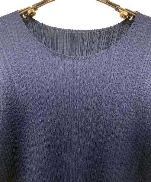 PLEATS PLEASE（プリーツプリーズ）PLEATS PLEASE (プリーツプリーズ) プリーツブラウス ネイビー サイズ:04の古着・服飾アイテム