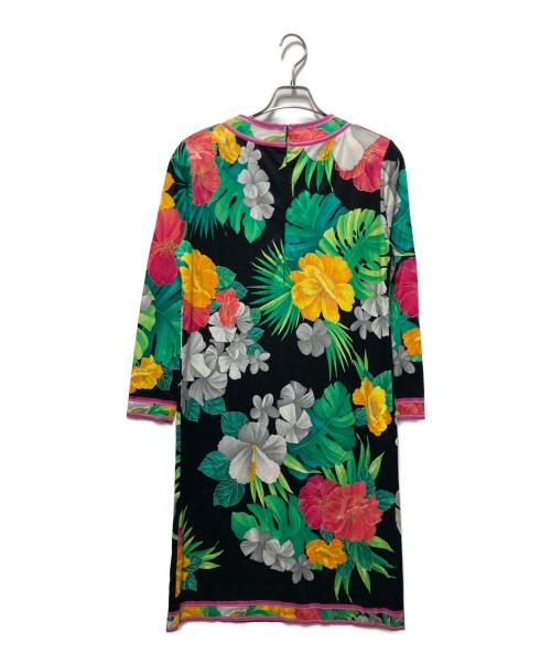 LEONARD FASHION（レオナールファッション）LEONARD FASHION (レオナールファッション) 総柄ワンピース マルチカラー サイズ:Ｌの古着・服飾アイテム