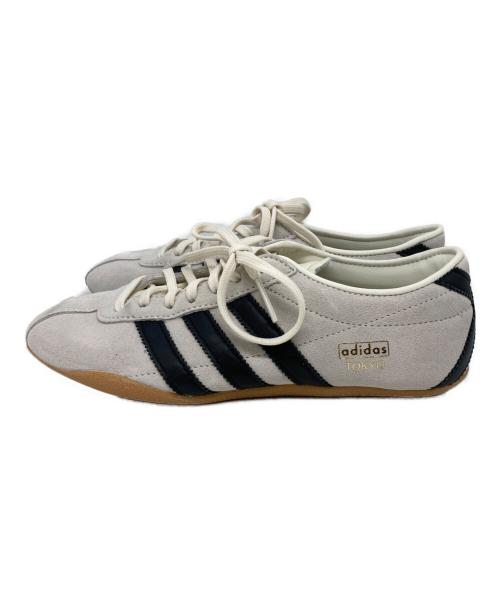 adidas（アディダス）adidas (アディダス) ローカットスニーカー グレー×ブラック サイズ:24の古着・服飾アイテム